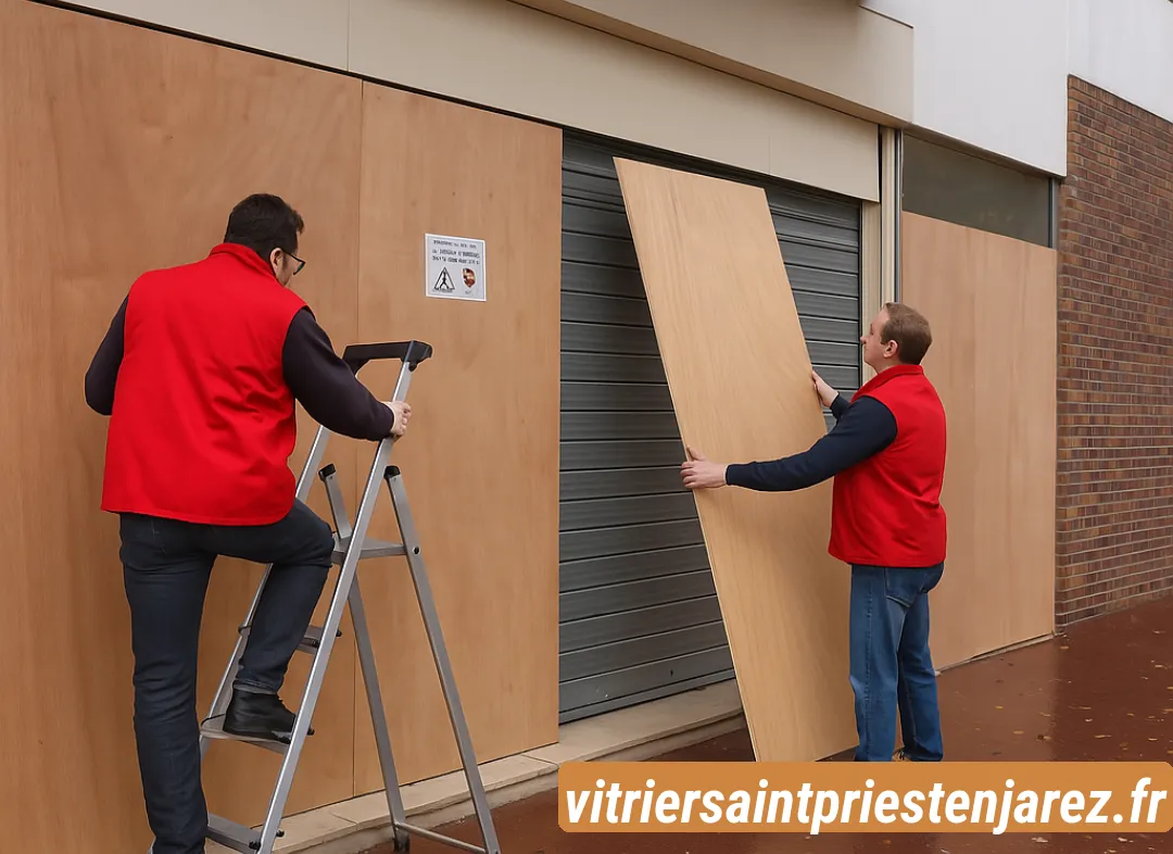 Mise en sécurité fermeture provisoire Saint-Priest-en-Jarez