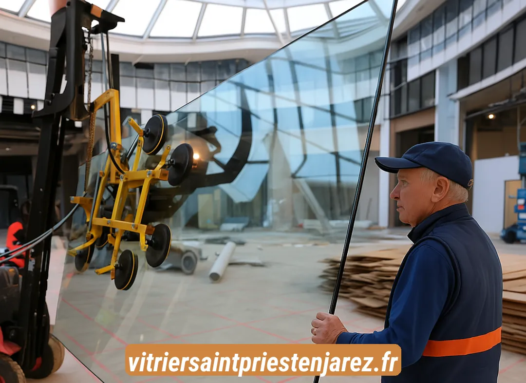 Remplacement de vitrine magasin Saint-Priest-en-Jarez